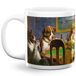Dogs Playing Poker by C.M.Coolidge 20 Oz Coffee Mug - White