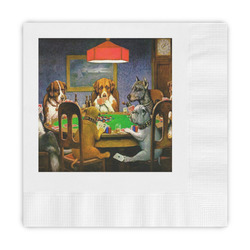 Dogs Playing Poker by C.M.Coolidge Embossed Decorative Napkins