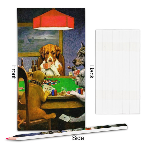Dogs Playing Poker by C.M.Coolidge Colored Pencils - Approval