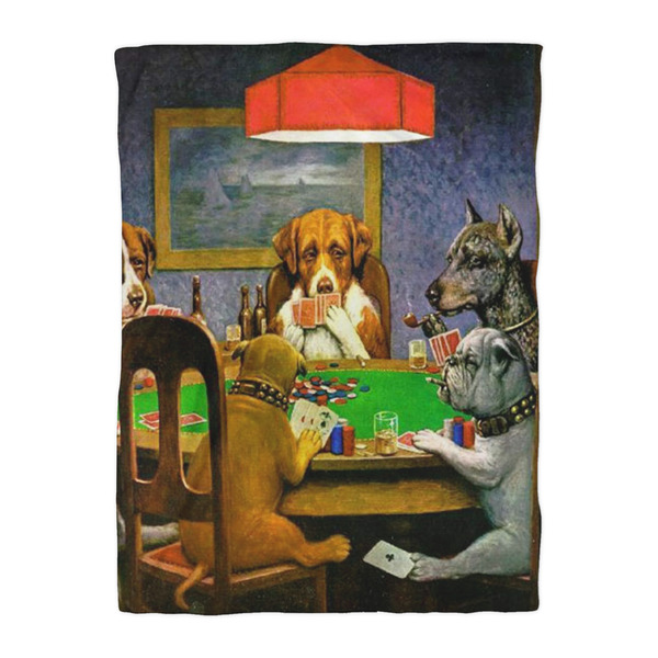 Dogs Playing Poker by C.M.Coolidge Comforter - Twin XL - Front