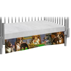 Dogs Playing Poker 1903 C.M.Coolidge Crib Skirt