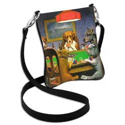 Dogs Playing Poker by C.M.Coolidge Cross Body Bag - 2 Sizes