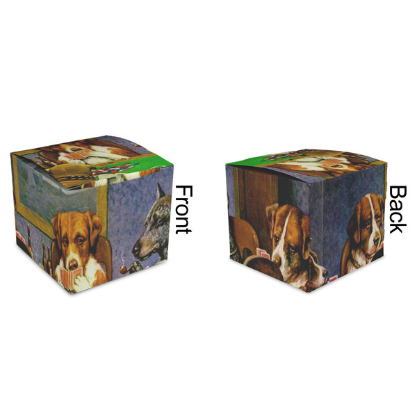 Dogs Playing Poker by C.M.Coolidge Cubic Gift Box - Approval