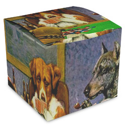 Dogs Playing Poker by C.M.Coolidge Cube Favor Gift Boxes