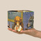 Dogs Playing Poker by C.M.Coolidge Cube Favor Gift Box - On Hand - Scale View