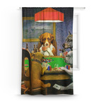 Dogs Playing Poker by C.M.Coolidge Curtain Panel - Custom Size