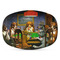 Dogs Playing Poker by C.M.Coolidge Plastic Platter - Microwave & Oven Safe Composite Polymer