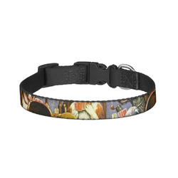 Dogs Playing Poker by C.M.Coolidge Dog Collar - Small