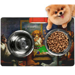 Dogs Playing Poker by C.M.Coolidge Dog Food Mat - Small