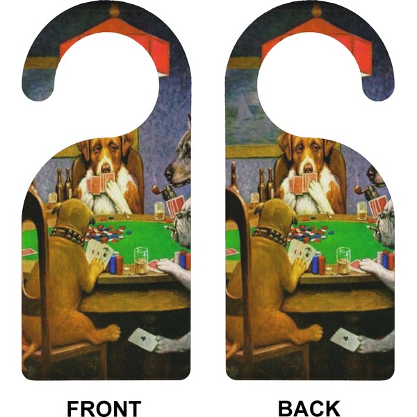 Dogs Playing Poker by C.M.Coolidge Door Hanger (Approval)
