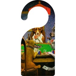 Dogs Playing Poker by C.M.Coolidge Door Hanger