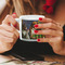 Dogs Playing Poker by C.M.Coolidge Espresso Cup - 6oz (Double Shot) LIFESTYLE (Woman hands cropped)