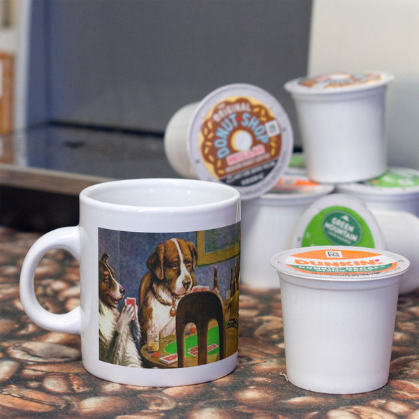 Dogs Playing Poker by C.M.Coolidge Espresso Cup - Single Lifestyle