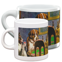 Dogs Playing Poker by C.M.Coolidge Espresso Cup