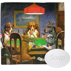 Dogs Playing Poker by C.M.Coolidge Washcloth