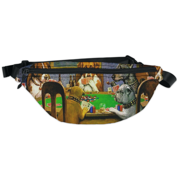 Custom Dogs Playing Poker by C.M.Coolidge Fanny Pack - Classic Style