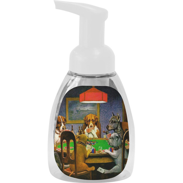 Custom Dogs Playing Poker by C.M.Coolidge Foam Soap Bottle