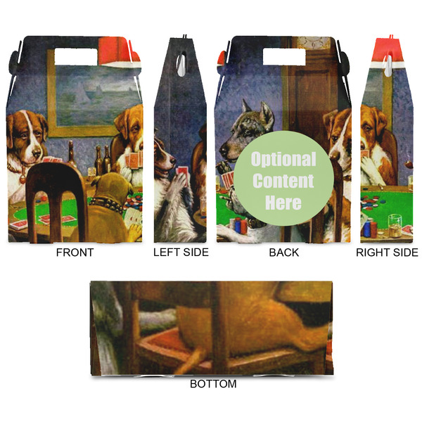 Dogs Playing Poker by C.M.Coolidge Gable Favor Box - Approval