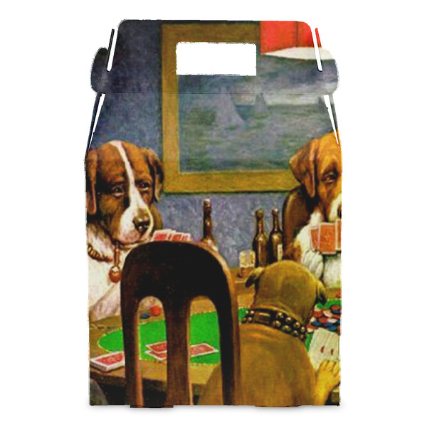 Dogs Playing Poker by C.M.Coolidge Gable Favor Box - Front
