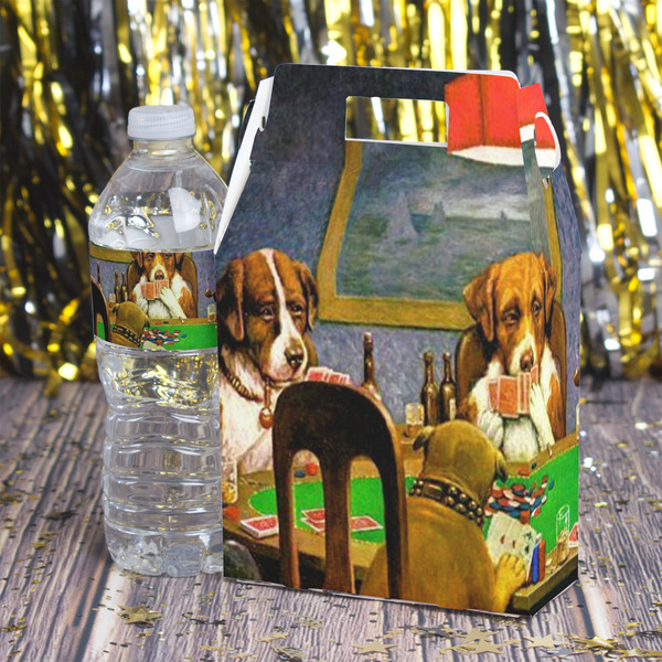 Dogs Playing Poker by C.M.Coolidge Gable Favor Box - In Context