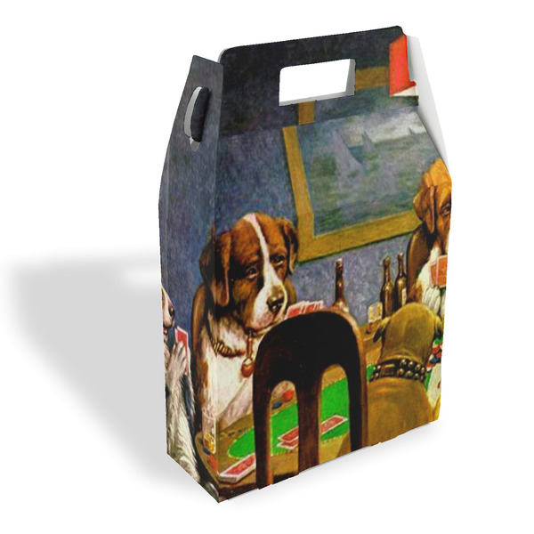 Custom Dogs Playing Poker by C.M.Coolidge Gable Favor Box