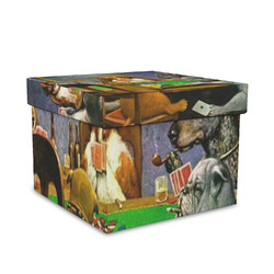 Dogs Playing Poker by C.M.Coolidge Gift Box with Lid - Canvas Wrapped - Medium