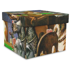 Dogs Playing Poker by C.M.Coolidge Gift Box with Lid - Canvas Wrapped - XX-Large