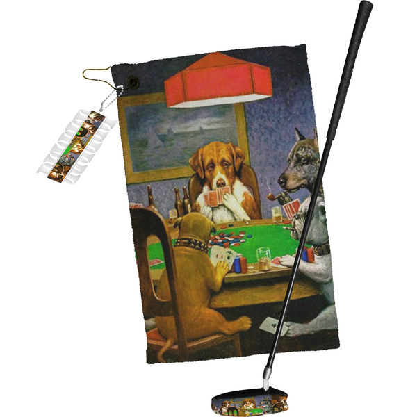 Dogs Playing Poker by C.M.Coolidge Golf Gift Kit (Full Print)