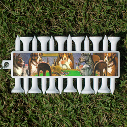 Dogs Playing Poker 1903 C.M.Coolidge Golf Tees & Ball Markers Set
