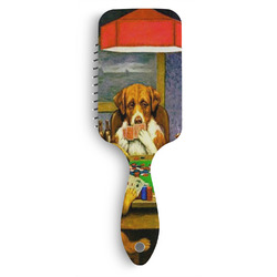 Dogs Playing Poker by C.M.Coolidge Hair Brushes