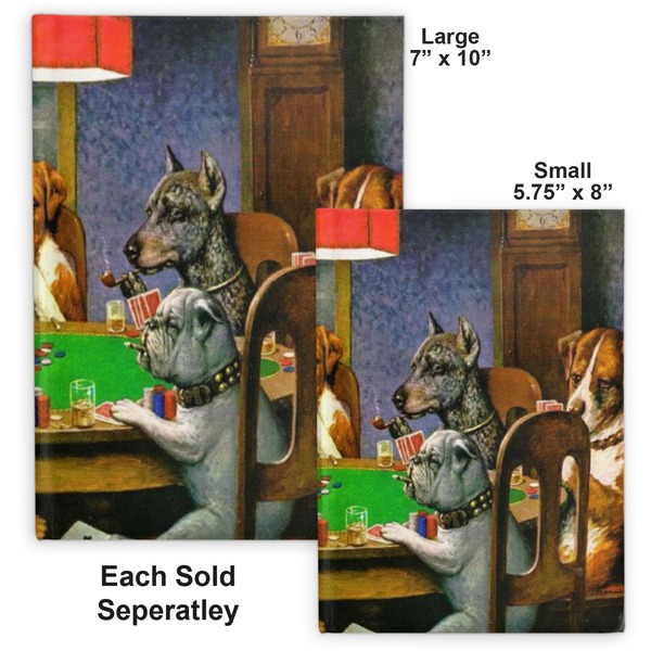 Dogs Playing Poker by C.M.Coolidge Hard Cover Journal - Compare