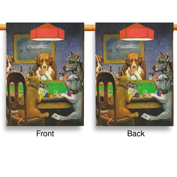 Dogs Playing Poker by C.M.Coolidge House Flags - Double Sided - APPROVAL