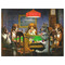 Dogs Playing Poker by C.M.Coolidge Indoor / Outdoor Rug - 6'x8' - Front Flat