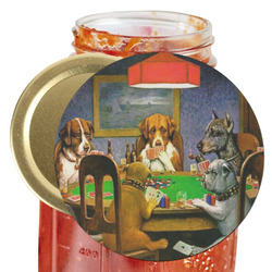Dogs Playing Poker by C.M.Coolidge Jar Opener