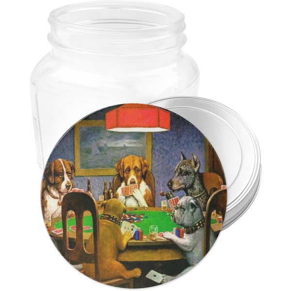 Dogs Playing Poker by C.M.Coolidge Jar Opener - Main