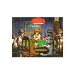 Dogs Playing Poker by C.M.Coolidge 252 pc Jigsaw Puzzle