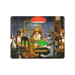 Dogs Playing Poker by C.M.Coolidge 30 pc Jigsaw Puzzle