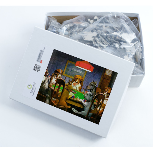 Dogs Playing Poker by C.M.Coolidge Jigsaw Puzzle 500 Piece - Box