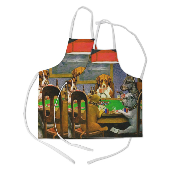 Dogs Playing Poker by C.M.Coolidge Kid's Aprons - Parent - Main