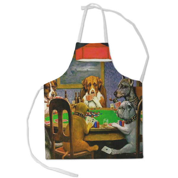 Custom Dogs Playing Poker by C.M.Coolidge Kid's Apron - Small