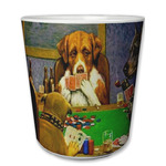 Dogs Playing Poker by C.M.Coolidge Plastic Tumbler 6oz