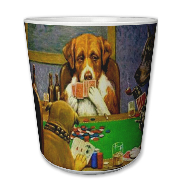 Custom Dogs Playing Poker by C.M.Coolidge Plastic Tumbler 6oz