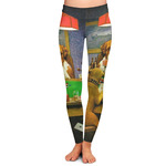 Dogs Playing Poker by C.M.Coolidge Ladies Leggings - Extra Large