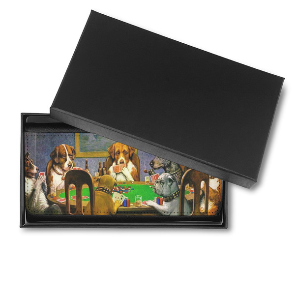 Dogs Playing Poker by C.M.Coolidge Ladies Wallet - in box