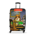 Dogs Playing Poker by C.M.Coolidge Suitcase - 28" Large - Checked