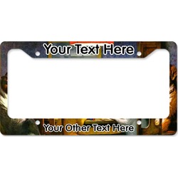 Dogs Playing Poker by C.M.Coolidge License Plate Frame - Style B