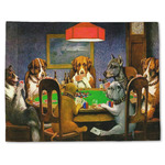 Dogs Playing Poker by C.M.Coolidge Single-Sided Linen Placemat - Single