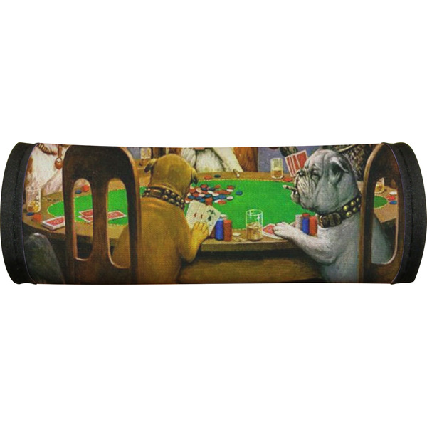 Dogs Playing Poker by C.M.Coolidge Luggage Handle Wrap
