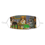 Dogs Playing Poker by C.M.Coolidge Kid's Cloth Face Mask - Standard