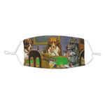 Dogs Playing Poker by C.M.Coolidge Kid's Cloth Face Mask - Standard